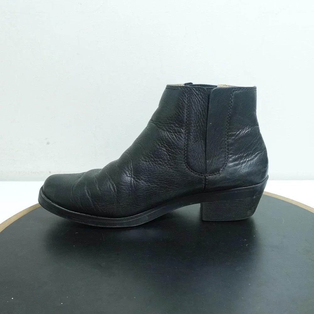 Bogs Gretchen Chelsea Boots Women US 7 Waterproof Black Leather Ankle‎